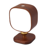Wooden Magnetic Wall Lamp Portable Bedside Square Night Light Dimmable Wall Mounted Night Light Walnut