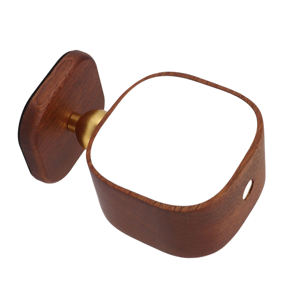 Wooden Magnetic Wall Lamp Portable Bedside Square Night Light Dimmable Wall Mounted Night Light Walnut