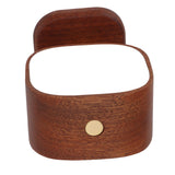 Wooden Magnetic Wall Lamp Portable Bedside Square Night Light Dimmable Wall Mounted Night Light Walnut