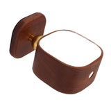 Wooden Magnetic Wall Lamp Portable Bedside Square Night Light Dimmable Wall Mounted Night Light Walnut