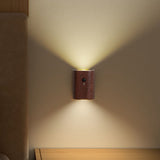 2Pcs Hallway Night Light Intelligent Linkage Wooden Motion Sensor Stairway Night Light USB Rechargeable Magnetic Wall LED Light - Extra Image