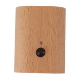 Step Light Wall Sconce Beech Wood Motion Dusk to Dawn Sensor Magnet 2 Side Lighting USB Rechargeable LED Wall Light - Close-Up Angle