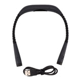 LED Neck Reading Light 3 Colors 3 Bright Level 1000mAh Rechargeable Battery Bendable Arms Book Light for Knitting