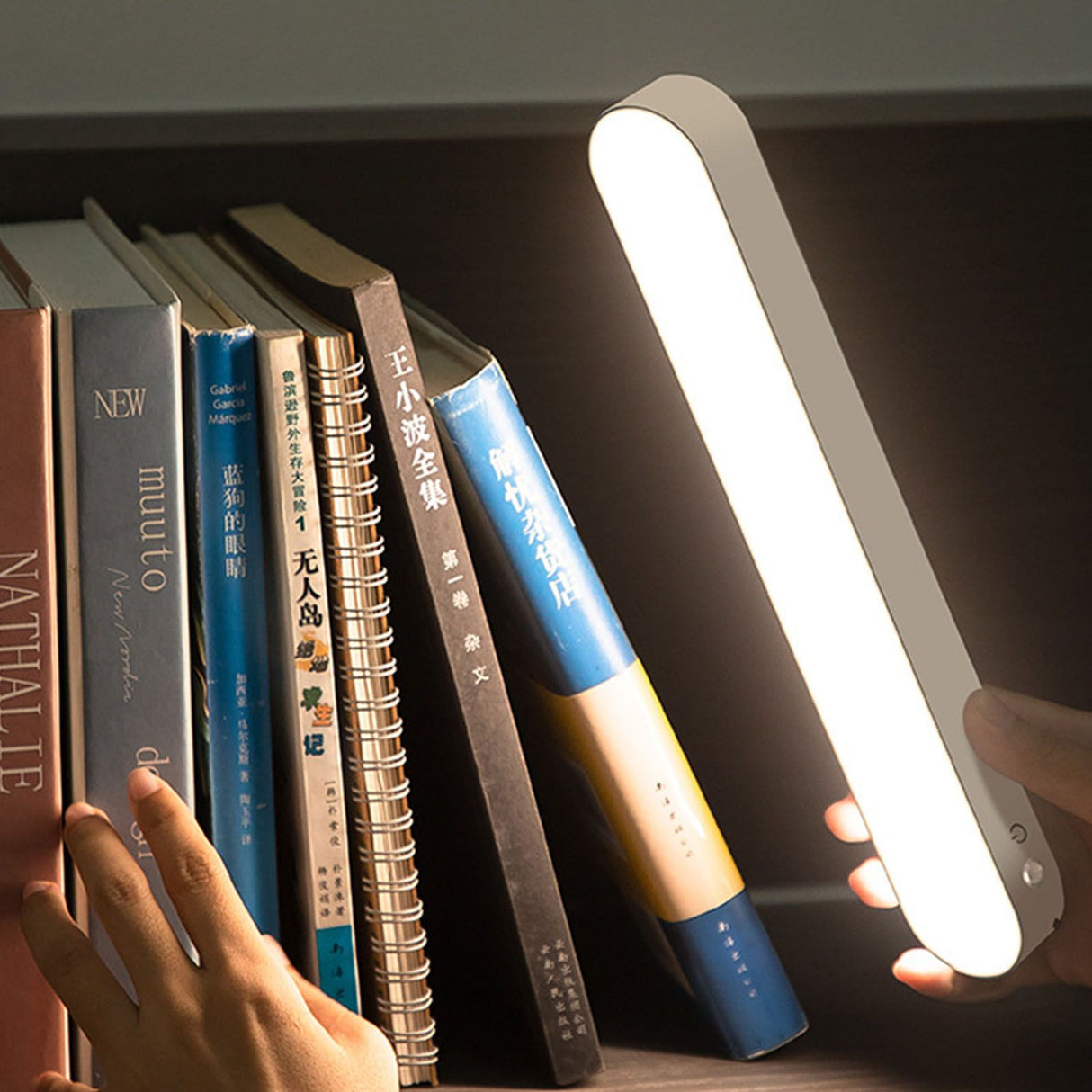 Under Cabinet Light LED Dimmable Magnetic USB Closet Stick On Light Wall Reading Lamp for Bedside Dorm Kitchen Wardrobe Charging Type