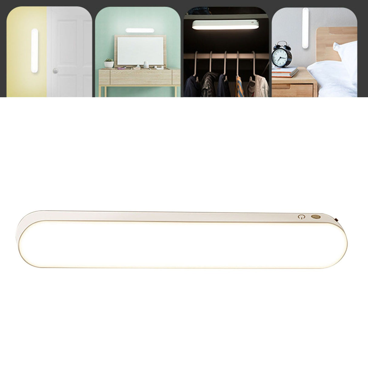 Under Cabinet Light LED Dimmable Magnetic USB Closet Stick On Light Wall Reading Lamp for Bedside Dorm Kitchen Wardrobe Charging Type