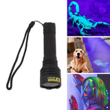 365nm UV LED Flashlight Portable Detection UV Flashlight with Black Optical Filter for Pet Urine Detection Gum Curing