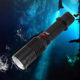 5000LM Diving Light 3 Modes White Light IPX8 Waterproof LED Shockproof Dive Torch for Under Water