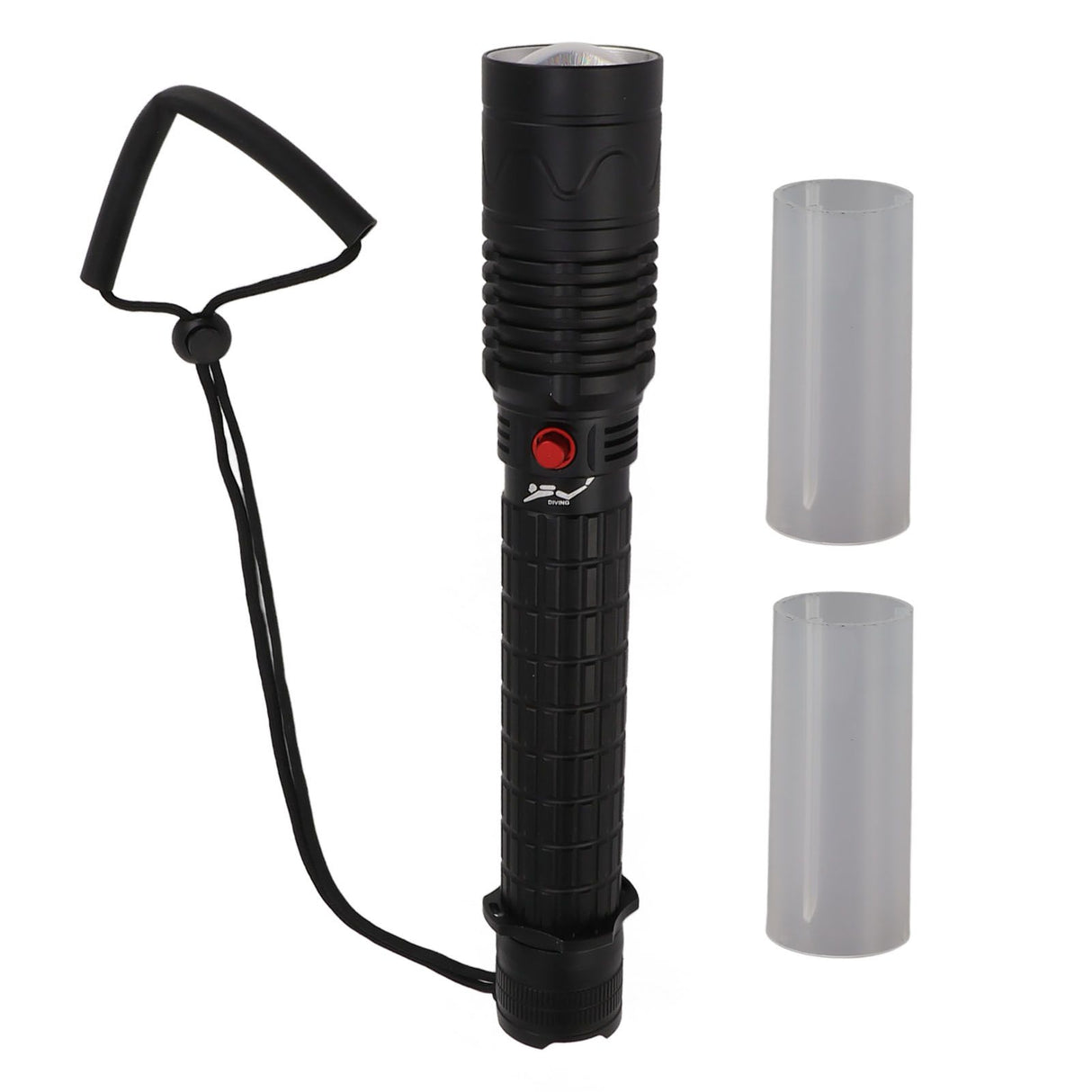 Professional Diving Flashlight with Magnetic Key Switch 3 Modes Super Bright 8000LM IPX8 Underwater Diving Torch for Underwater