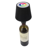 LED Bottle Lamp 4000mAh IP54 Waterproof Touch Control Color Adjustable USB Rechargeable Cordless Wine Bottle Lamp Night Light Black - Close-Up Angle