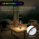 LED Bottle Lamp 4000mAh IP54 Waterproof Touch Control Color Adjustable USB Rechargeable Cordless Wine Bottle Lamp Night Light Black - Extra Image