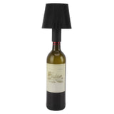 Wine Bottle LED Lamp Cordless Waterproof Table Lamp 2000mAh Rechargeable Night Light for Outdoors Bars Restaurant Black - Extra Image