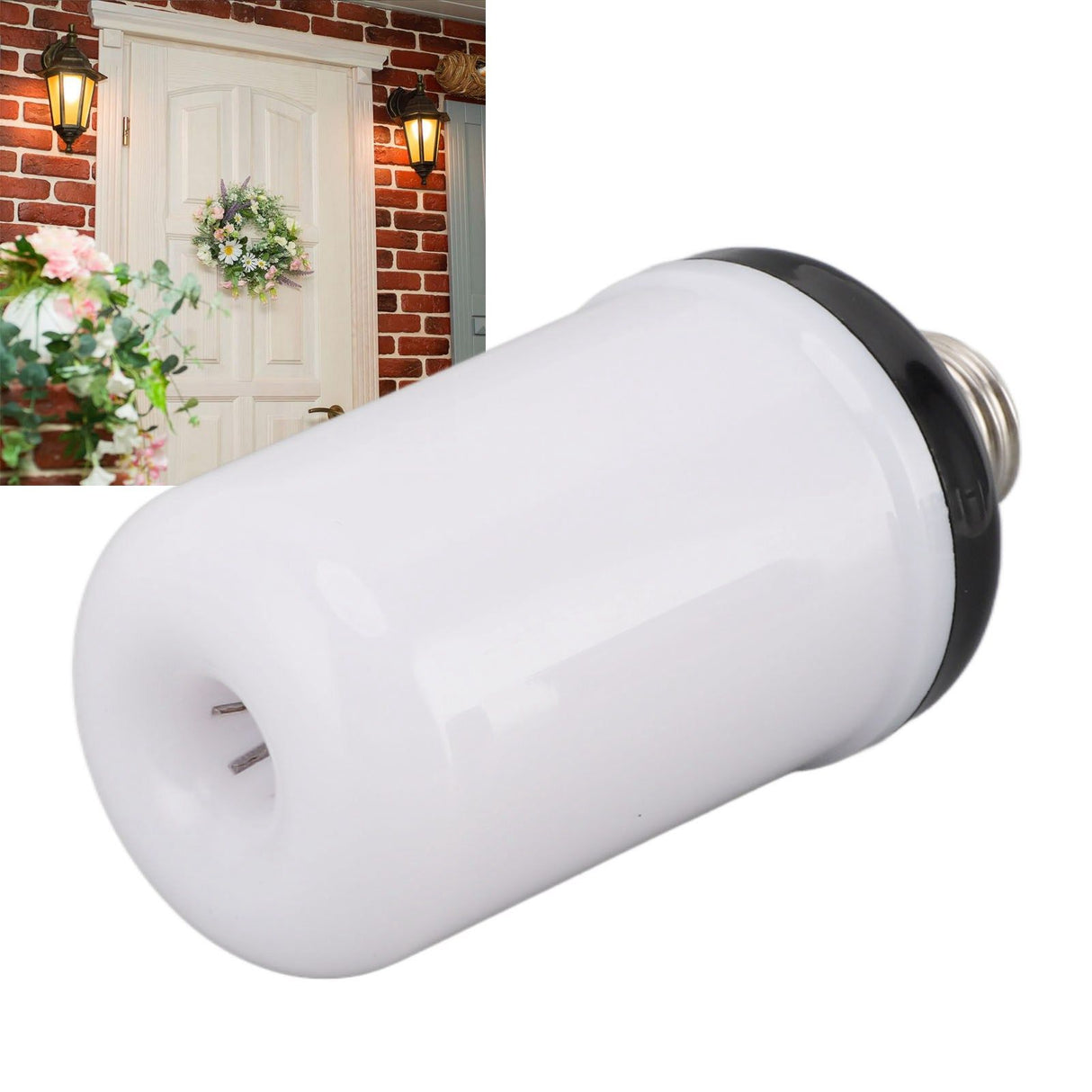 LED Flame Light Bulbs 4 Modes Flickering Light Bulbs E26 Fire Light Bulb for Halloween Christmas Party Porch 85‑265V