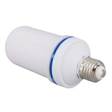 3W LED Flame Light Bulbs 4 Modes 85‑265V Gravity Sensor E26 Base Fire Light Bulbs for Christmas Party Halloween Decorations - Top-Down View