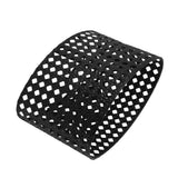 Iron Hollow Oval Lampshade Metal Engraving Hollow Lampshade Compatible for E27 E14 Caliber Lampholders Black - Close-Up Angle