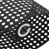 Iron Hollow Oval Lampshade Metal Engraving Hollow Lampshade Compatible for E27 E14 Caliber Lampholders Black