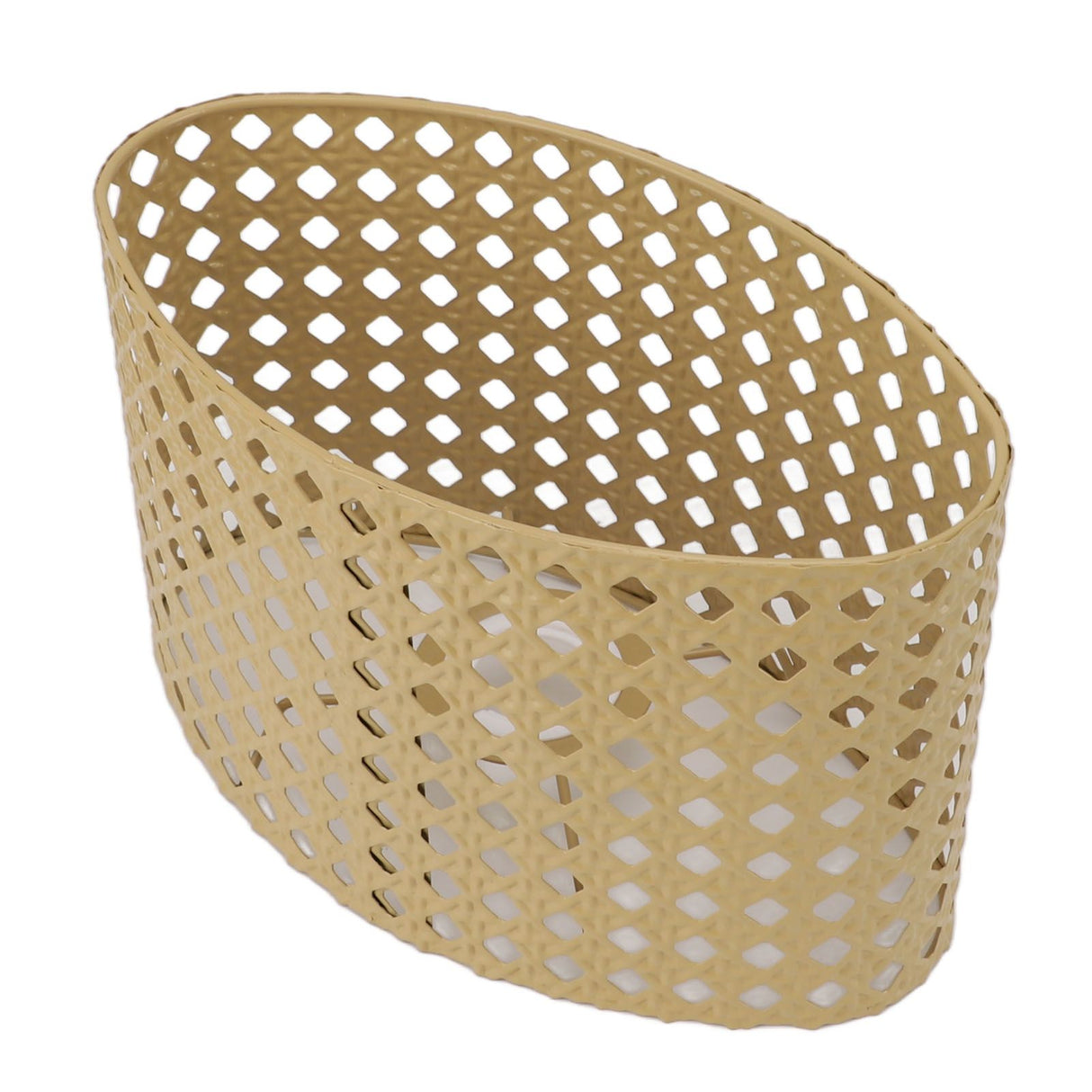 Iron Hollow Oval Lampshade Metal Engraving Hollow Lampshade Compatible for E27 E14 Caliber Lampholders Yellow