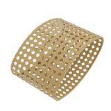 Iron Hollow Oval Lampshade Metal Engraving Hollow Lampshade Compatible for E27 E14 Caliber Lampholders Yellow