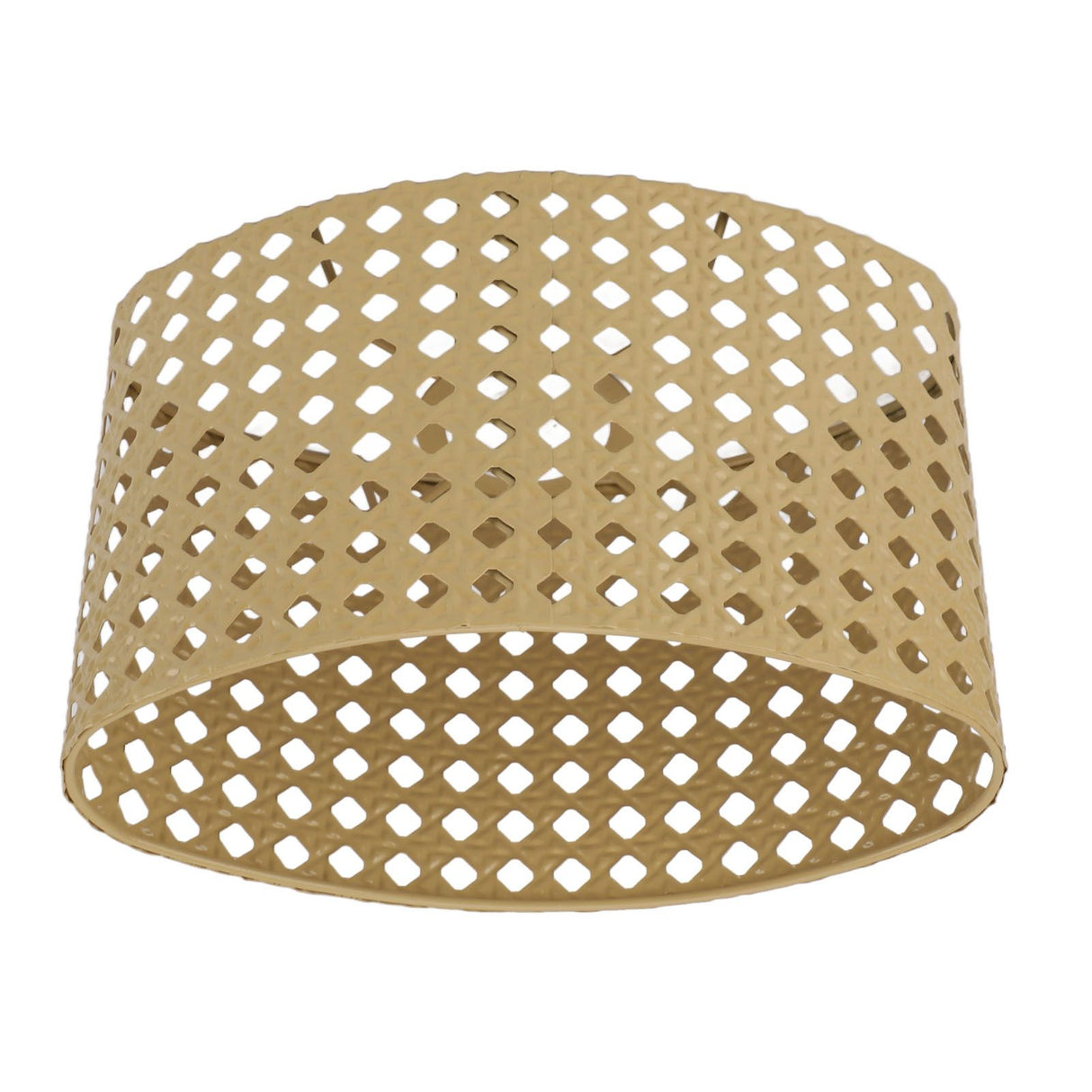 Iron Hollow Oval Lampshade Metal Engraving Hollow Lampshade Compatible for E27 E14 Caliber Lampholders Yellow