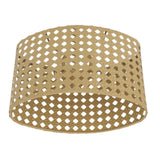 Iron Hollow Oval Lampshade Metal Engraving Hollow Lampshade Compatible for E27 E14 Caliber Lampholders Yellow