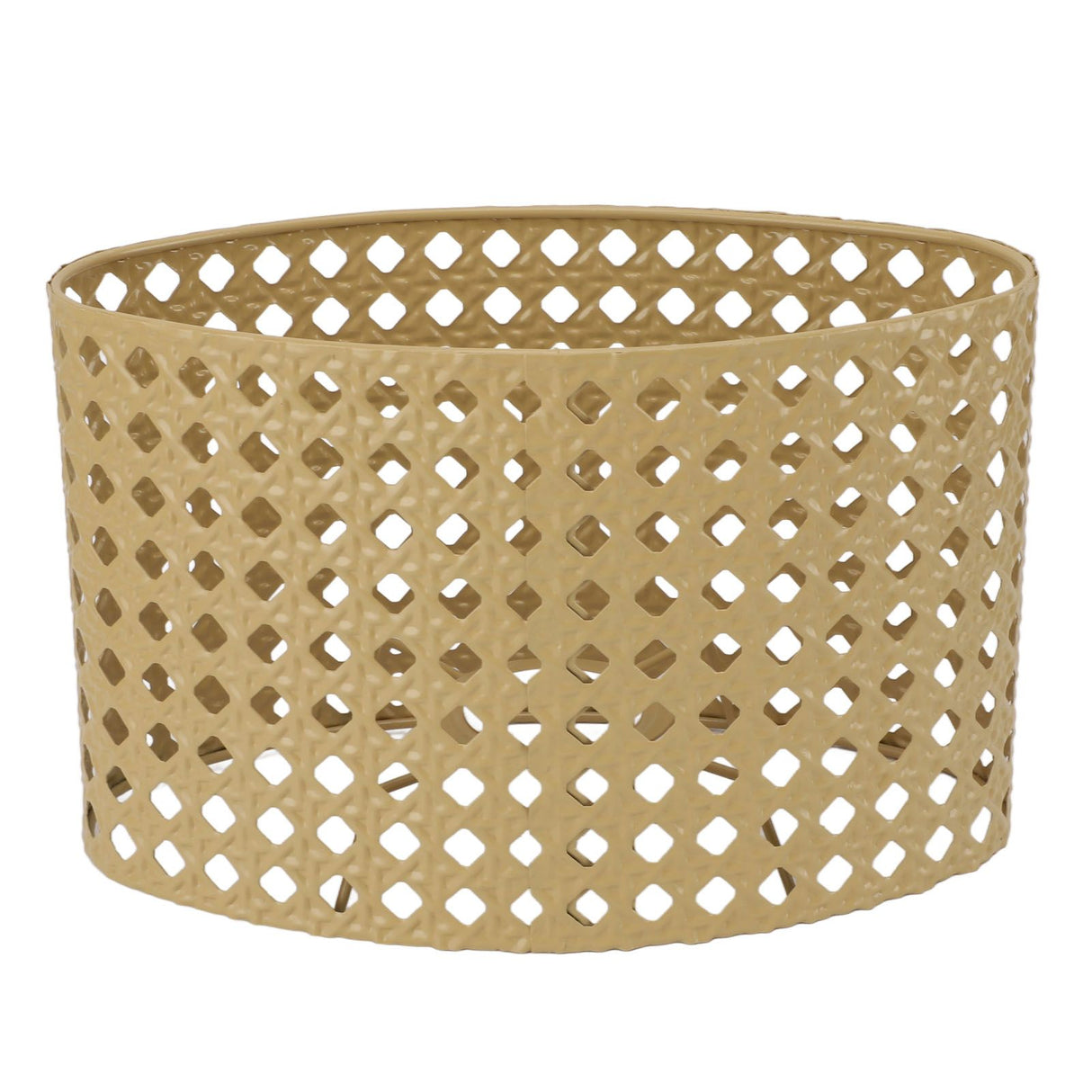 Iron Hollow Oval Lampshade Metal Engraving Hollow Lampshade Compatible for E27 E14 Caliber Lampholders Yellow