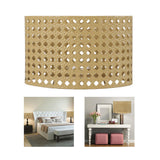 Iron Hollow Oval Lampshade Metal Engraving Hollow Lampshade Compatible for E27 E14 Caliber Lampholders Yellow - Extra Image