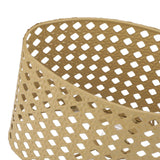 Iron Hollow Oval Lampshade Metal Engraving Hollow Lampshade Compatible for E27 E14 Caliber Lampholders Yellow