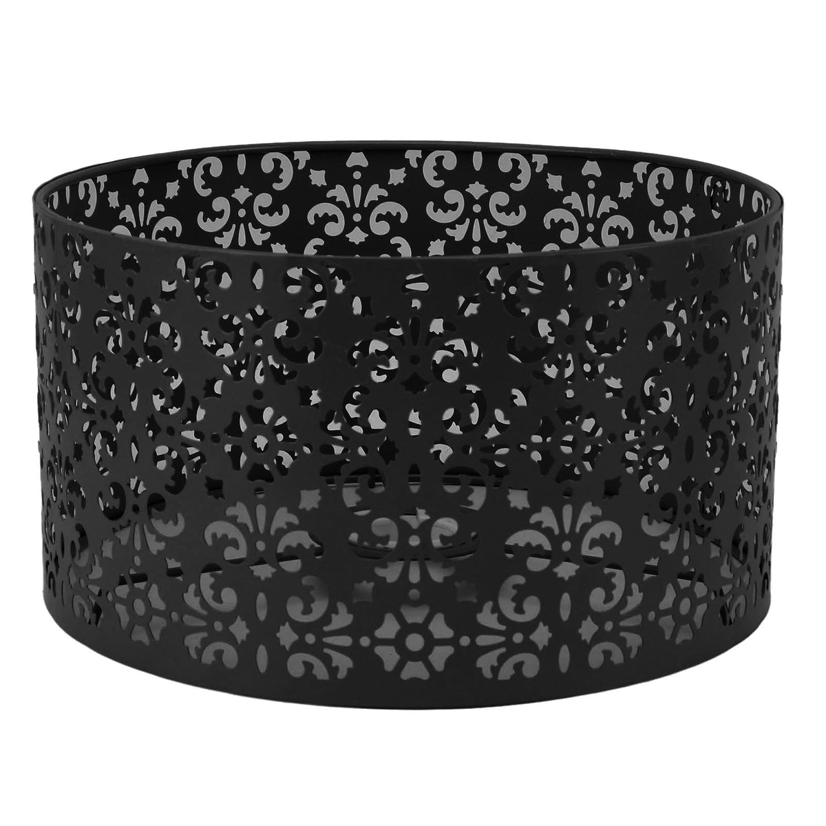 Desk Lampshade Hollow Out Iron Exquisite Decorative Lamp Shade for E27 E14 Floor Lamps Chandeliers Black