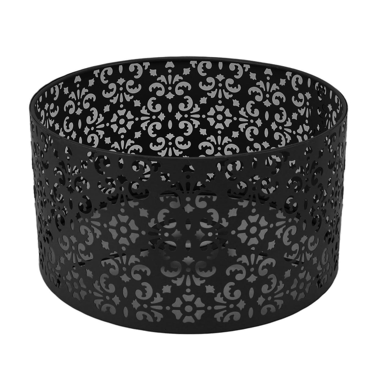 Desk Lampshade Hollow Out Iron Exquisite Decorative Lamp Shade for E27 E14 Floor Lamps Chandeliers Black