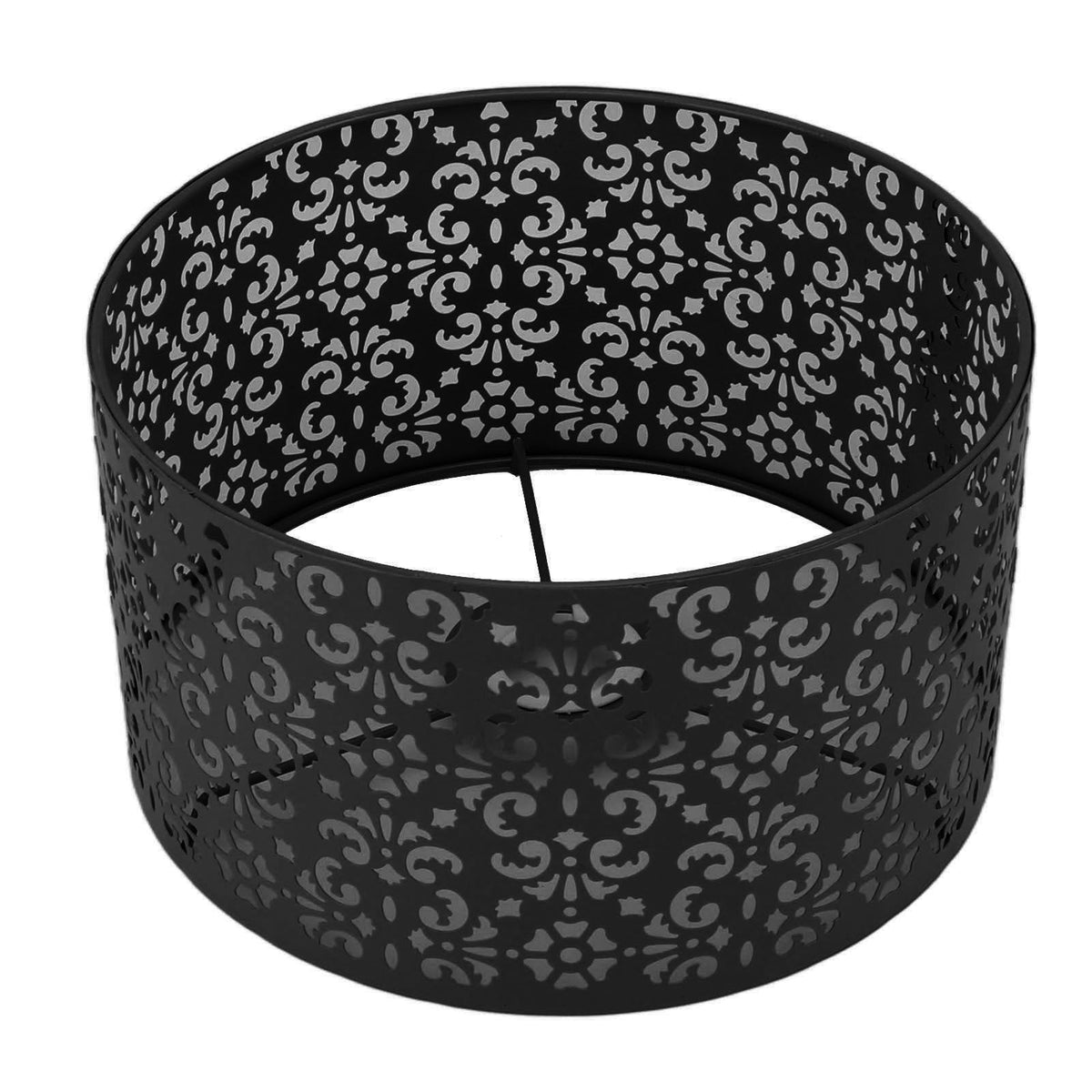 Desk Lampshade Hollow Out Iron Exquisite Decorative Lamp Shade for E27 E14 Floor Lamps Chandeliers Black