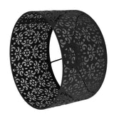 Desk Lampshade Hollow Out Iron Exquisite Decorative Lamp Shade for E27 E14 Floor Lamps Chandeliers Black - Low Angle