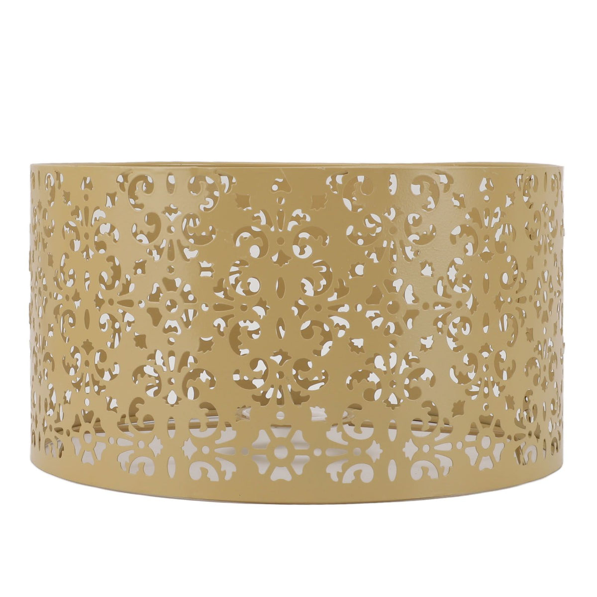 Desk Lampshade Hollow Out Iron Exquisite Decorative Lamp Shade for E27 E14 Floor Lamps Chandeliers Yellow