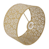 Desk Lampshade Hollow Out Iron Exquisite Decorative Lamp Shade for E27 E14 Floor Lamps Chandeliers Yellow - Side View