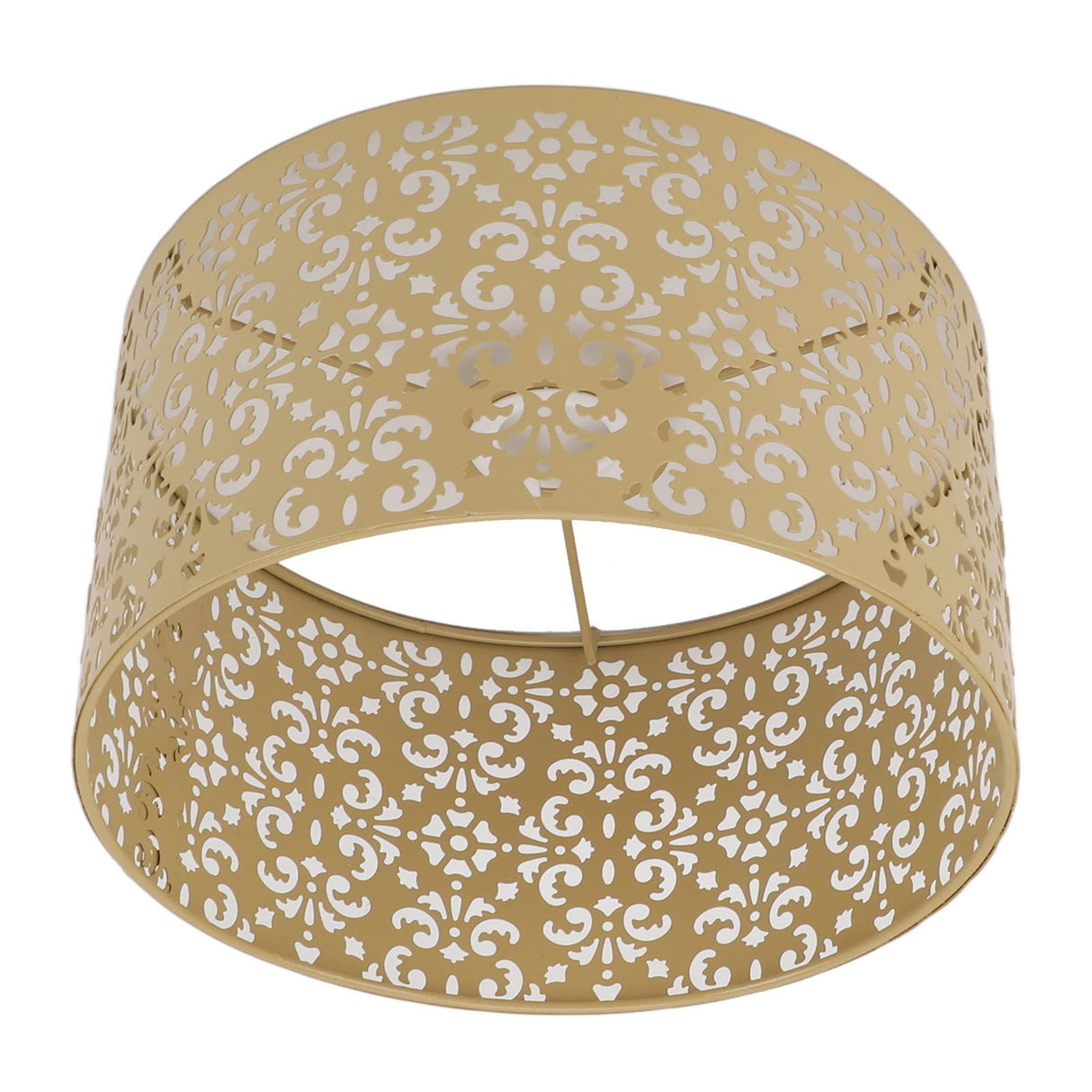 Desk Lampshade Hollow Out Iron Exquisite Decorative Lamp Shade for E27 E14 Floor Lamps Chandeliers Yellow