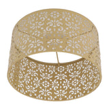Desk Lampshade Hollow Out Iron Exquisite Decorative Lamp Shade for E27 E14 Floor Lamps Chandeliers Yellow - 45-Degree Angle