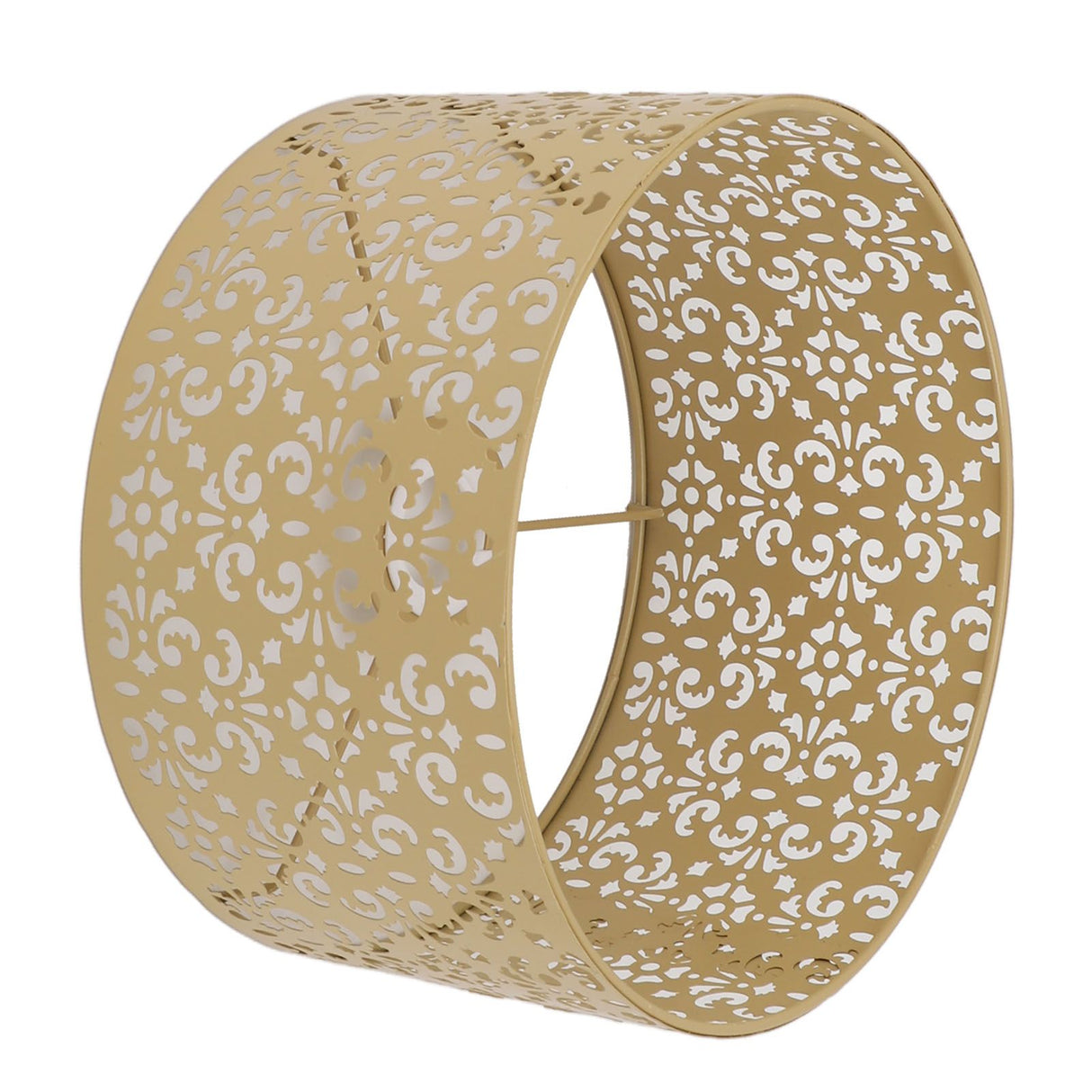 Desk Lampshade Hollow Out Iron Exquisite Decorative Lamp Shade for E27 E14 Floor Lamps Chandeliers Yellow