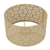 Desk Lampshade Hollow Out Iron Exquisite Decorative Lamp Shade for E27 E14 Floor Lamps Chandeliers Yellow