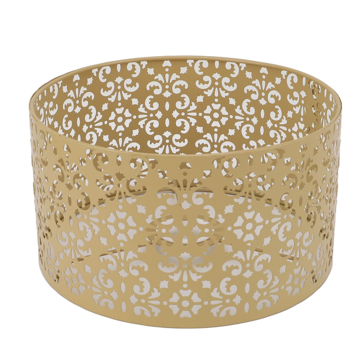 Desk Lampshade Hollow Out Iron Exquisite Decorative Lamp Shade for E27 E14 Floor Lamps Chandeliers Yellow