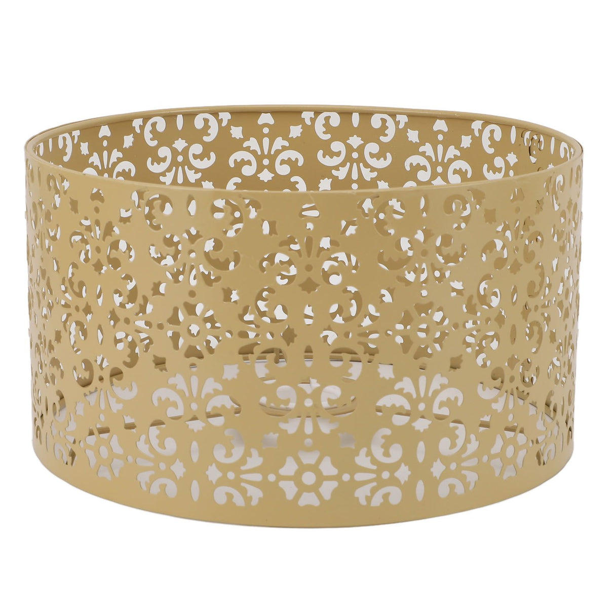 Desk Lampshade Hollow Out Iron Exquisite Decorative Lamp Shade for E27 E14 Floor Lamps Chandeliers Yellow