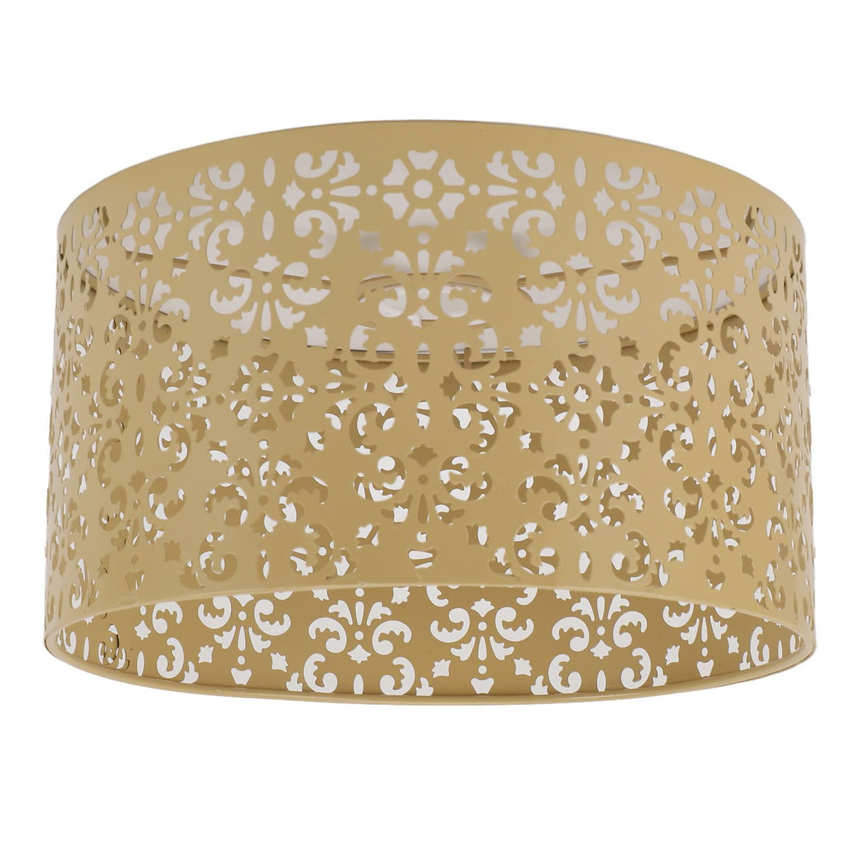 Desk Lampshade Hollow Out Iron Exquisite Decorative Lamp Shade for E27 E14 Floor Lamps Chandeliers Yellow