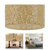 Desk Lampshade Hollow Out Iron Exquisite Decorative Lamp Shade for E27 E14 Floor Lamps Chandeliers Yellow