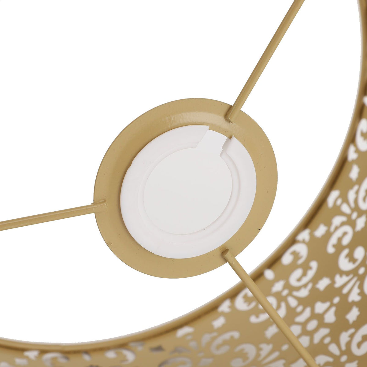 Desk Lampshade Hollow Out Iron Exquisite Decorative Lamp Shade for E27 E14 Floor Lamps Chandeliers Yellow