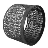 Lamp Shade Hollow Out Metal E27 E14 Clip On Easy Installation Durable Lamp Cover for Table Bedroom Living Room Home Black