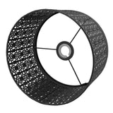 Lamp Shade Hollow Out Metal E27 E14 Clip On Easy Installation Durable Lamp Cover for Table Bedroom Living Room Home Black - 45-Degree Angle