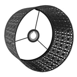 Lamp Shade Hollow Out Metal E27 E14 Clip On Easy Installation Durable Lamp Cover for Table Bedroom Living Room Home Black - Rear View