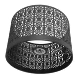 Lamp Shade Hollow Out Metal E27 E14 Clip On Easy Installation Durable Lamp Cover for Table Bedroom Living Room Home Black