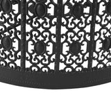 Lamp Shade Hollow Out Metal E27 E14 Clip On Easy Installation Durable Lamp Cover for Table Bedroom Living Room Home Black