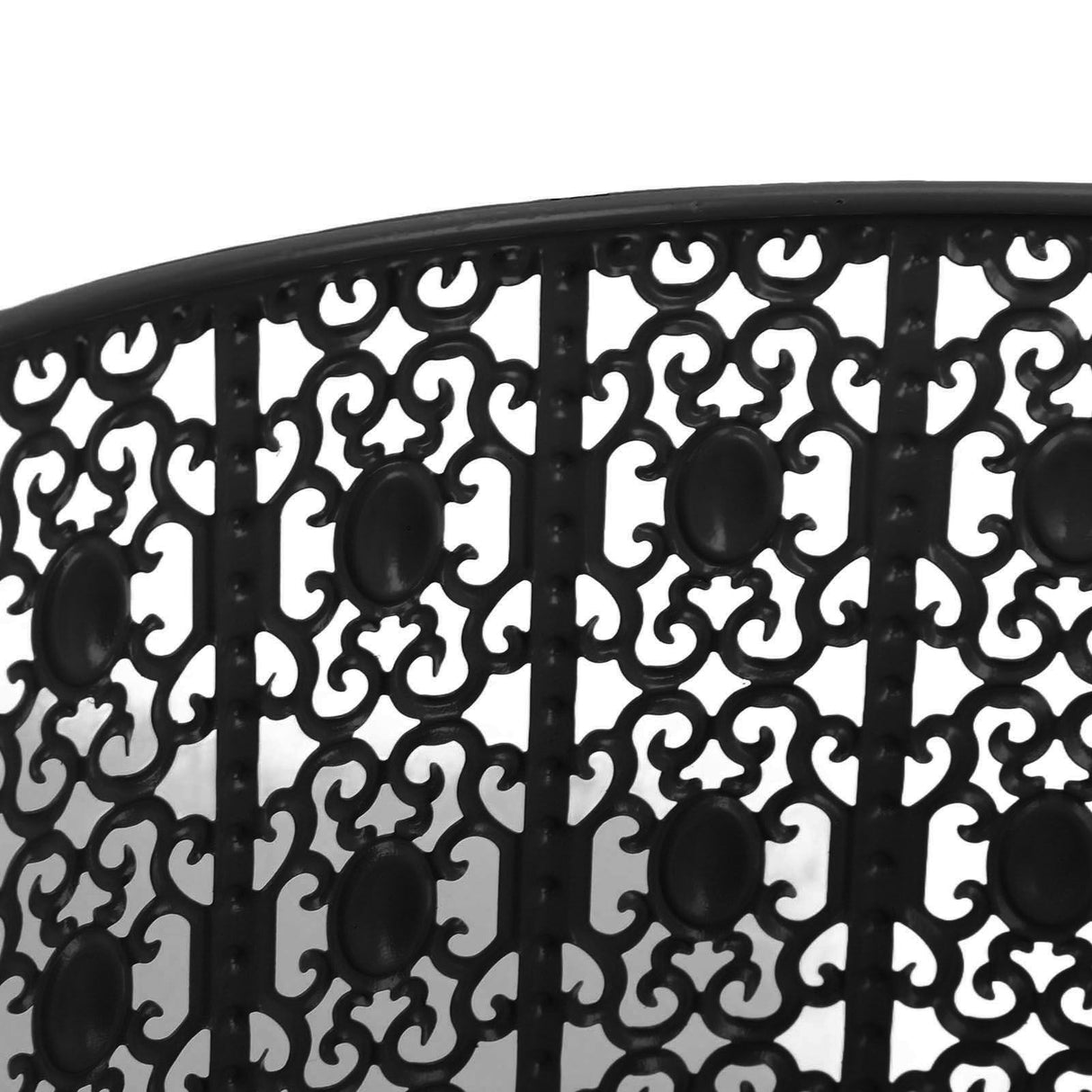 Lamp Shade Hollow Out Metal E27 E14 Clip On Easy Installation Durable Lamp Cover for Table Bedroom Living Room Home Black