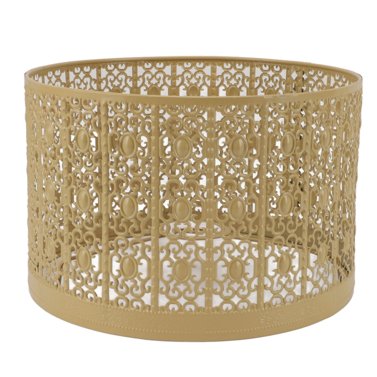 Lamp Shade Hollow Out Metal E27 E14 Clip On Easy Installation Durable Lamp Cover for Table Bedroom Living Room Home Yellow
