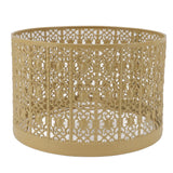 Lamp Shade Hollow Out Metal E27 E14 Clip On Easy Installation Durable Lamp Cover for Table Bedroom Living Room Home Yellow