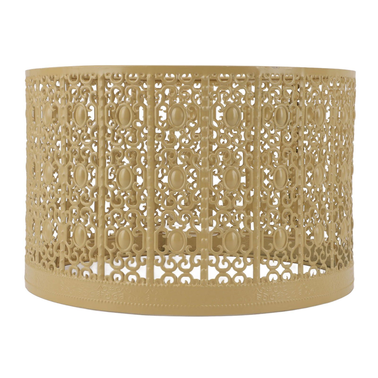 Lamp Shade Hollow Out Metal E27 E14 Clip On Easy Installation Durable Lamp Cover for Table Bedroom Living Room Home Yellow
